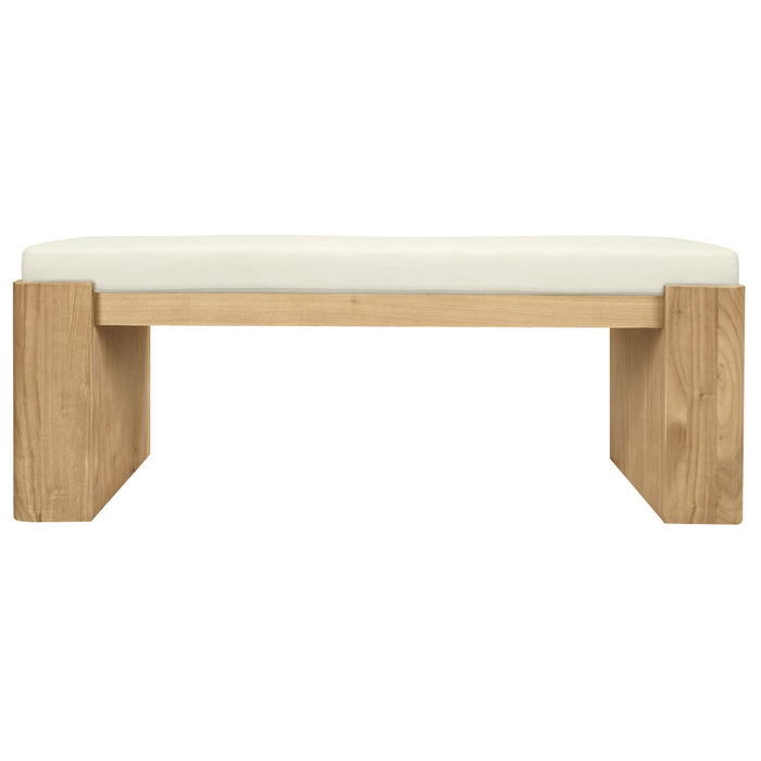 Adelle Solid Mindi Timber Bench - Small