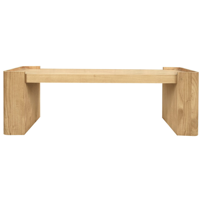 Adelle Solid Mindi Timber Bench - Small
