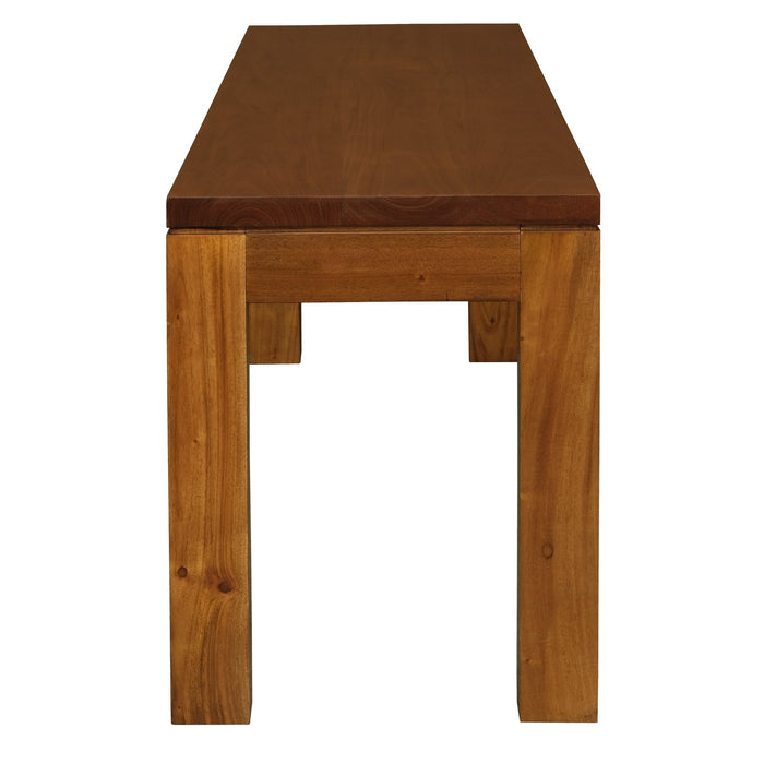 Amsterdam Solid Mahogany Timber Bench 150 x 35 cm