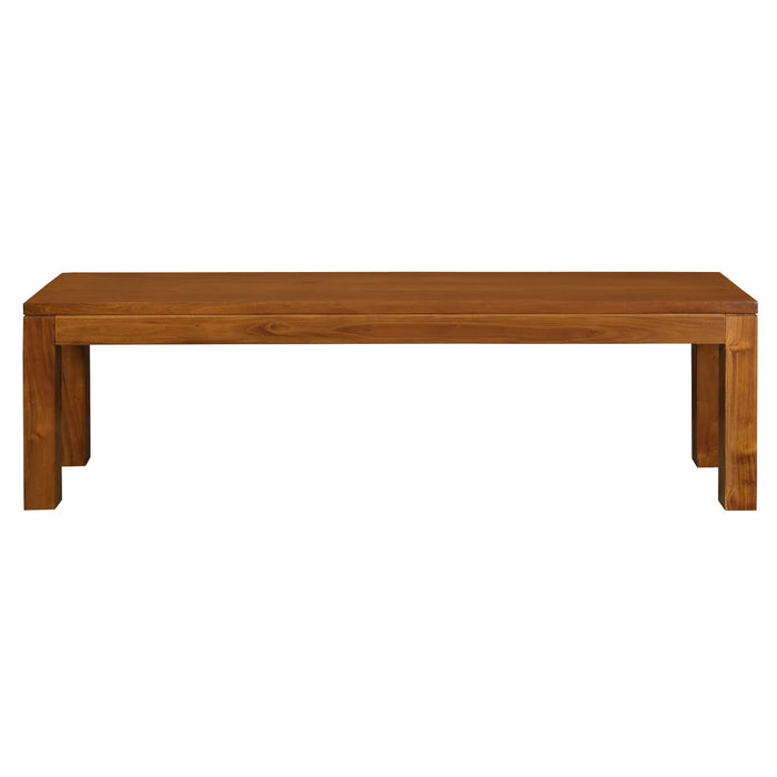 Amsterdam 1.8m Solid Mahogany Wood Dining Table Set - Light Pecan