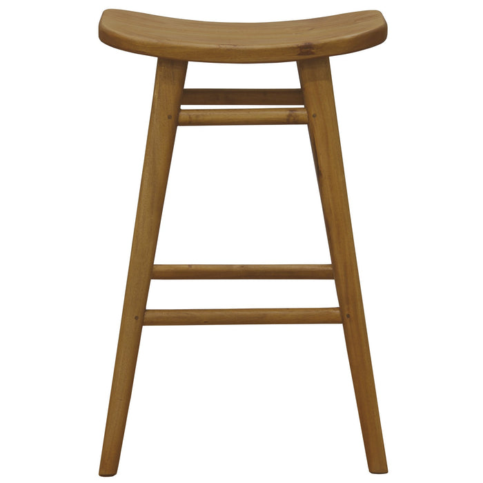 Aria Oval Solid Mahogany Timber Counter Stool