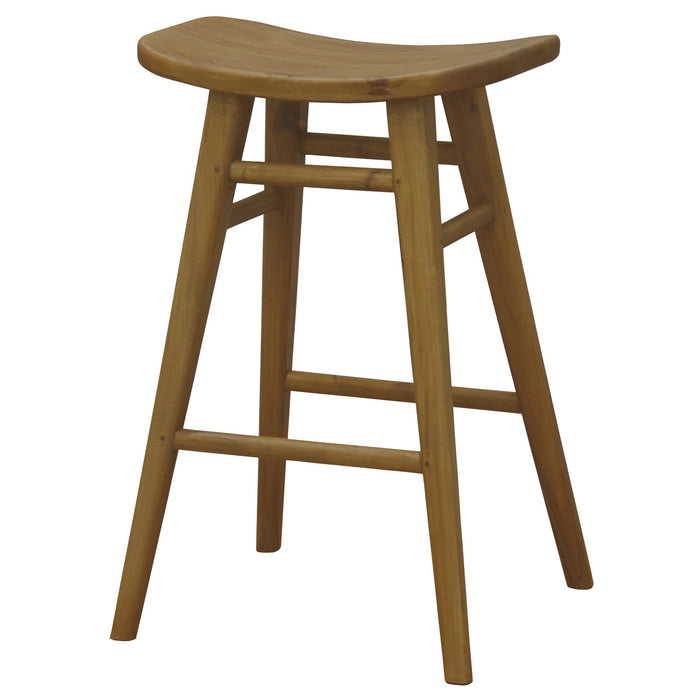 Aria Oval Solid Mahogany Timber Counter Stool