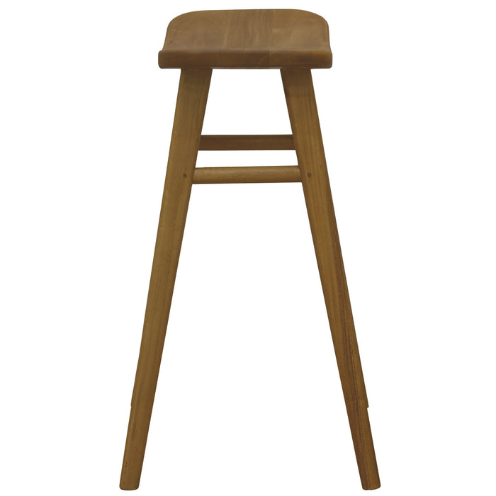 Aria Oval Solid Mahogany Timber Counter Stool
