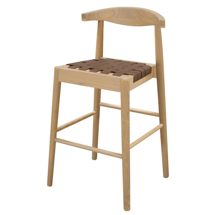 Elliot Genuine Leather Barstool - KD