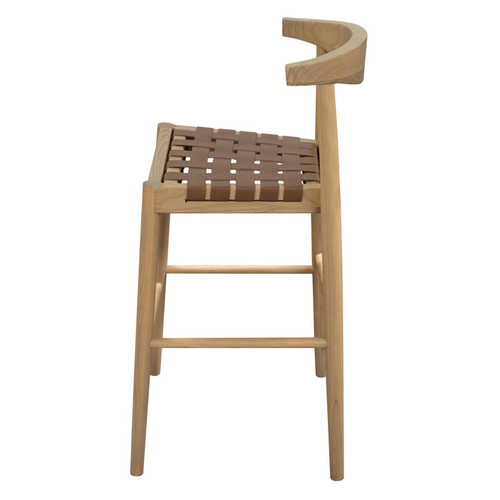 Elliot Genuine Leather Barstool - KD