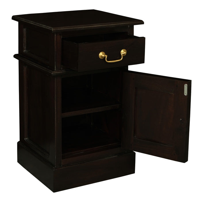 Tasmania 1 Solid Door 1 Drawer Bedside Table
