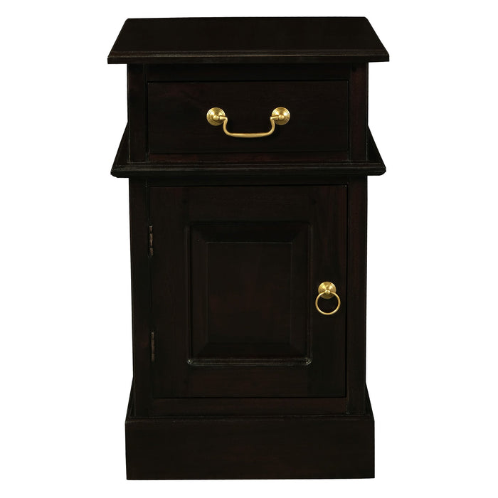 Tasmania 1 Solid Door 1 Drawer Bedside Table