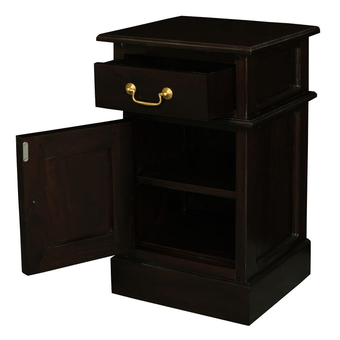 Tasmania 1 Solid Door 1 Drawer Bedside Table