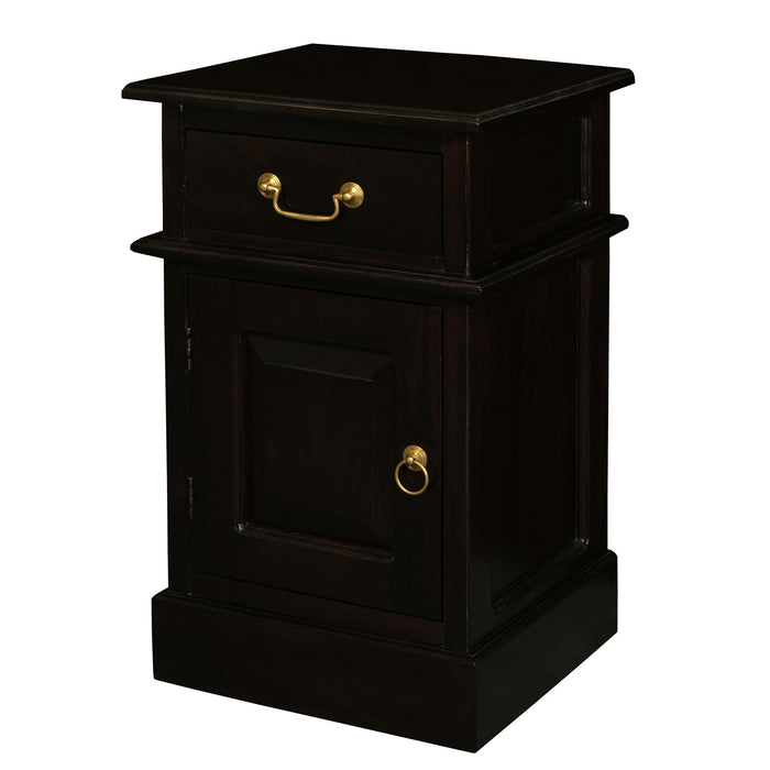 Tasmania 1 Solid Door 1 Drawer Bedside Table