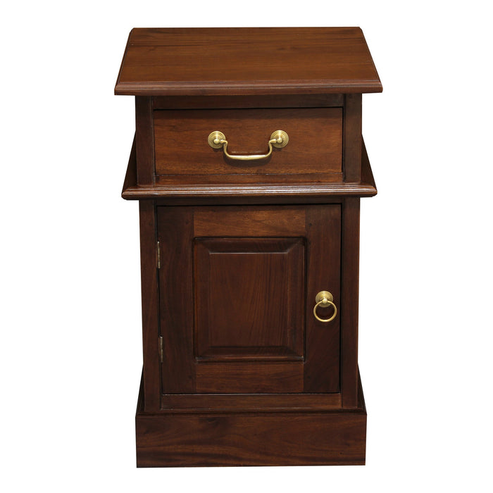 Tasmania 1 Solid Door 1 Drawer Bedside Table