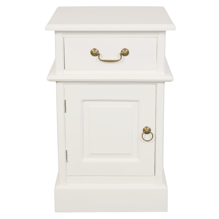 Tasmania 1 Solid Door 1 Drawer Bedside Table