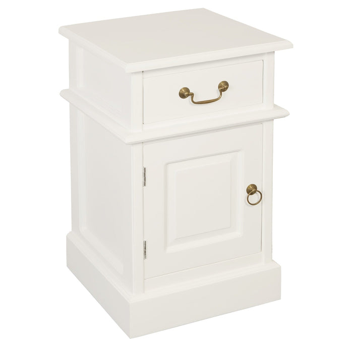 Tasmania 1 Solid Door 1 Drawer Bedside Table