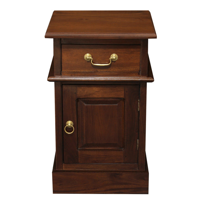 Tasmania 1 Solid Door 1 Drawer Bedside Table