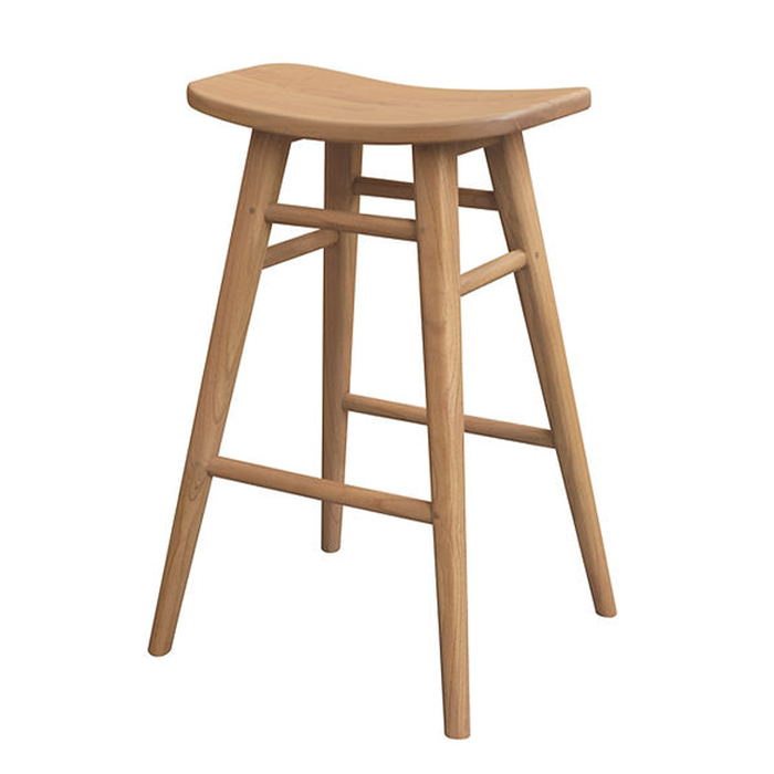 Avana Natural Solid Mindi Timber Counter Stool