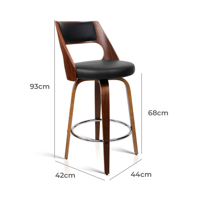 Black Oslo Modern Barstool