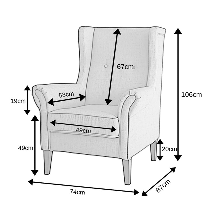 Bliss Armchair Upholstered in Bird Chinoiserie