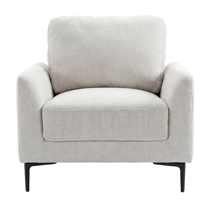 Luca Upholstered Armchair - Beige
