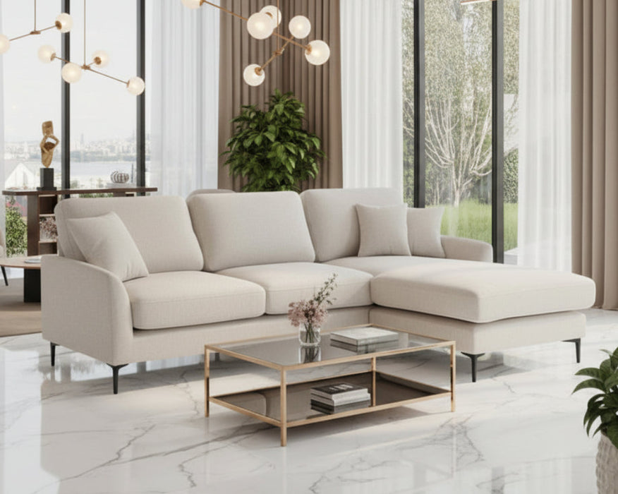 LUCA 3 Seater Sofa with Reversible Chaise - Sofa SYDNEY