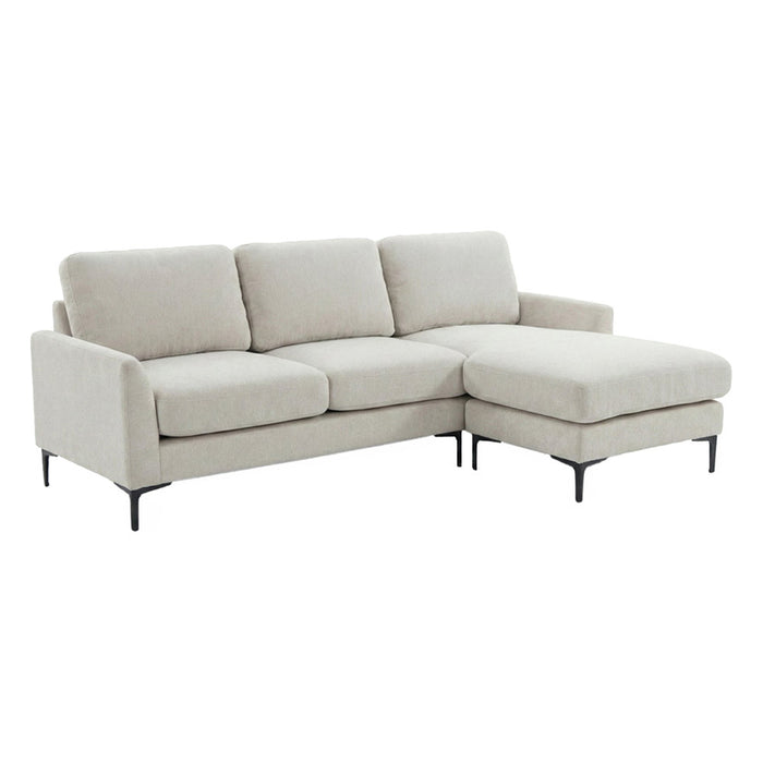 Luca 3 Seater Upholstered Sofa with Reversible Chaise