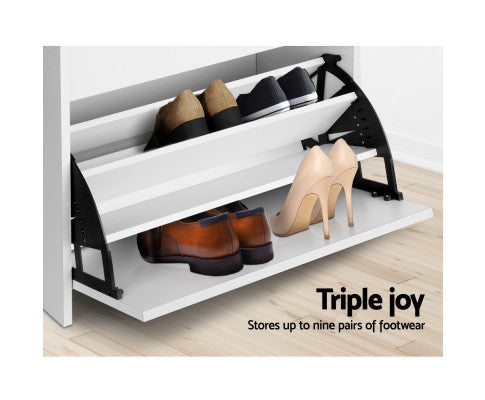 Shoe Cabinet Bench Shoes Storage 15 Pairs