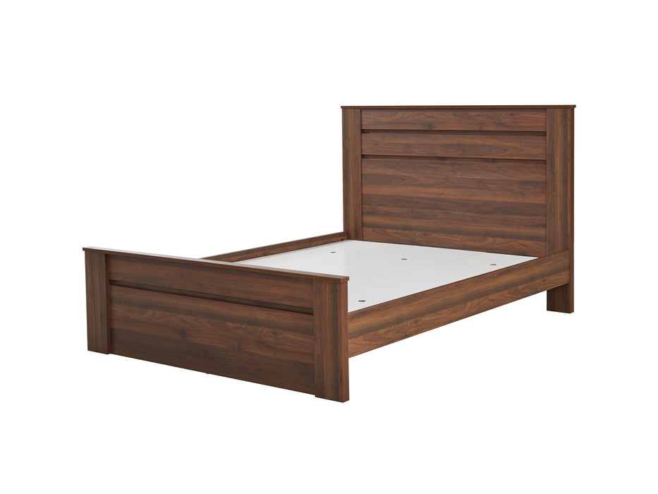 Jaxon Walnut Brown Queen Bed Frame
