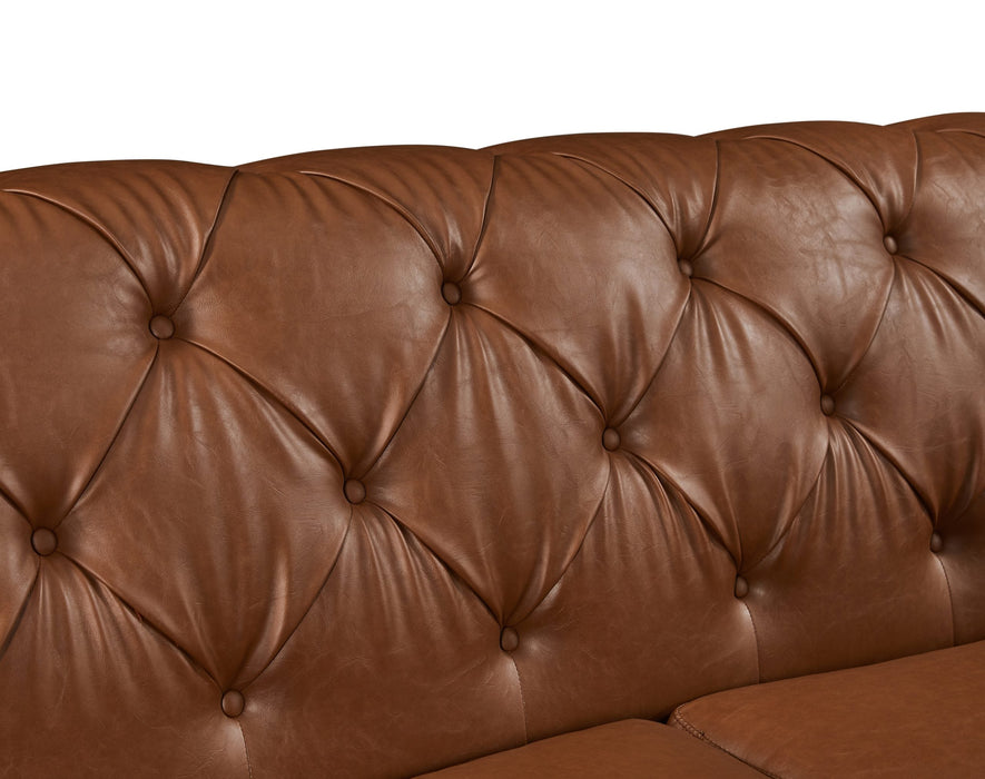 Barclay Chesterfield PU Leather Armchair