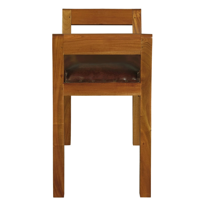 Boston Small Leather Bench