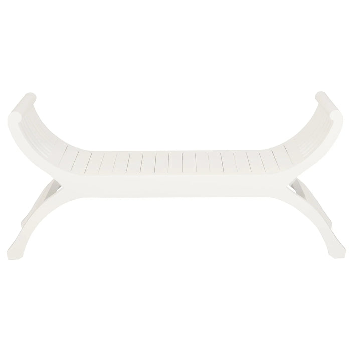 Maeve Solid Timber Double Seater Bench White