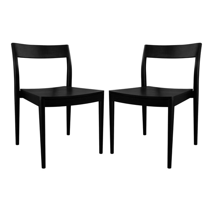 Moller Solid Mahogany Timber Dining Chair – Set of 2