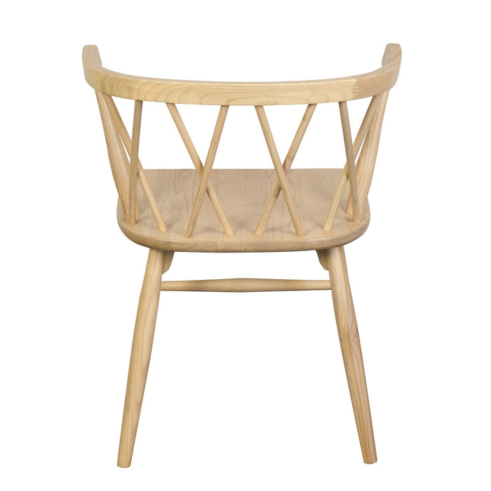 Sierra Cross Back Oak Chair - Set of 2