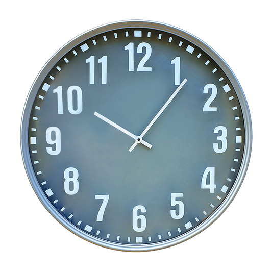 Grey/blue Wall Clock