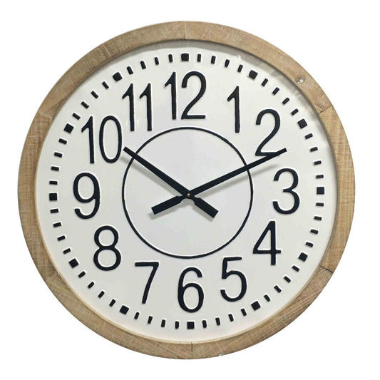 Wooden I Wall Clock