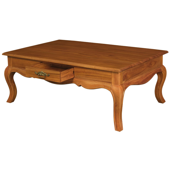 French Provincial 2 Drawer Coffee Table