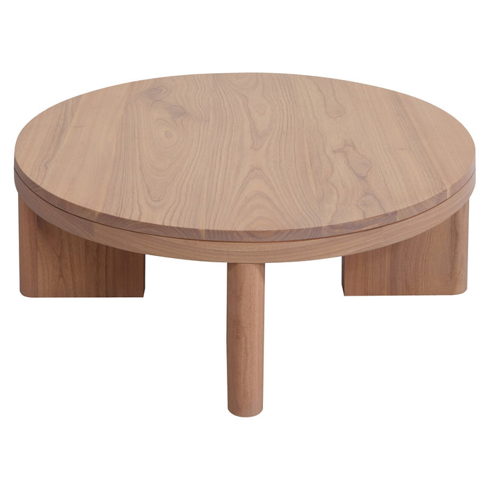 Apollo Solid Mindi Timber Round Coffee Table