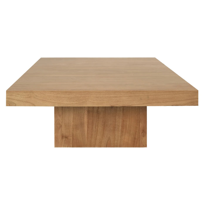 Hudson Solid Mindi Square Coffee Table - Natural