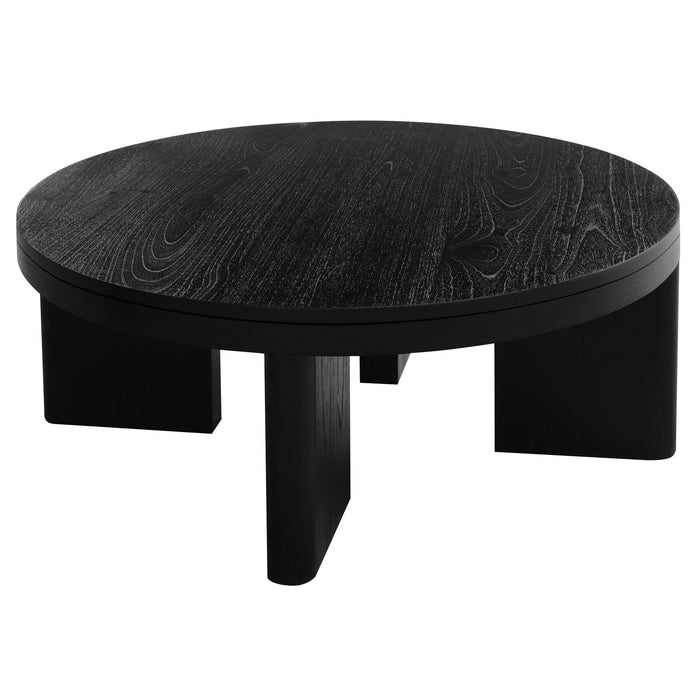 Apollo Solid Mindi Timber Round Coffee Table
