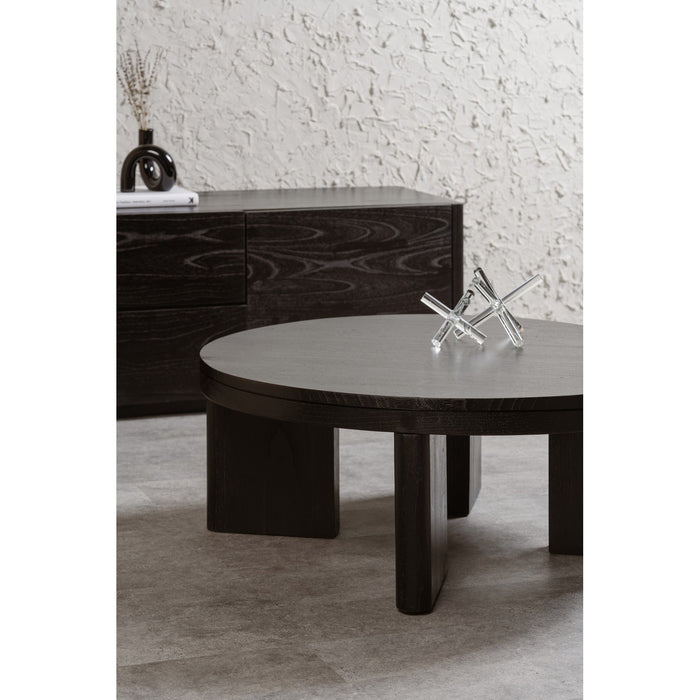 Apollo Solid Mindi Timber Round Coffee Table