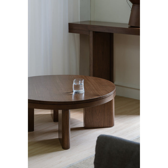 Apollo Solid Mindi Timber Round Coffee Table
