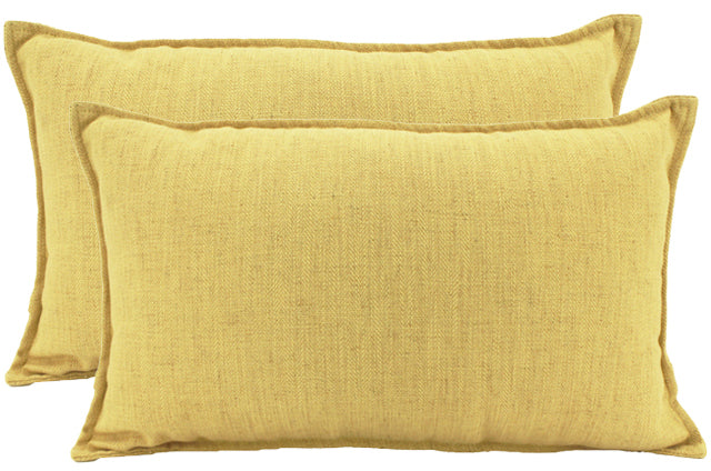 Linen Yellow Cushion