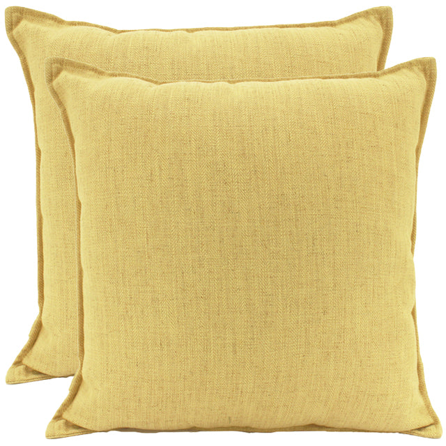 Linen Yellow Cushion