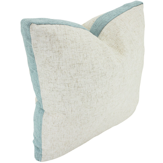 Light Blue Walled Linen Cushion