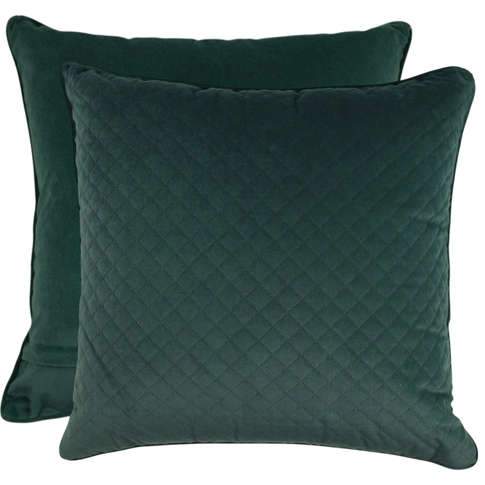 Diamond Velvet Cushion Emerald