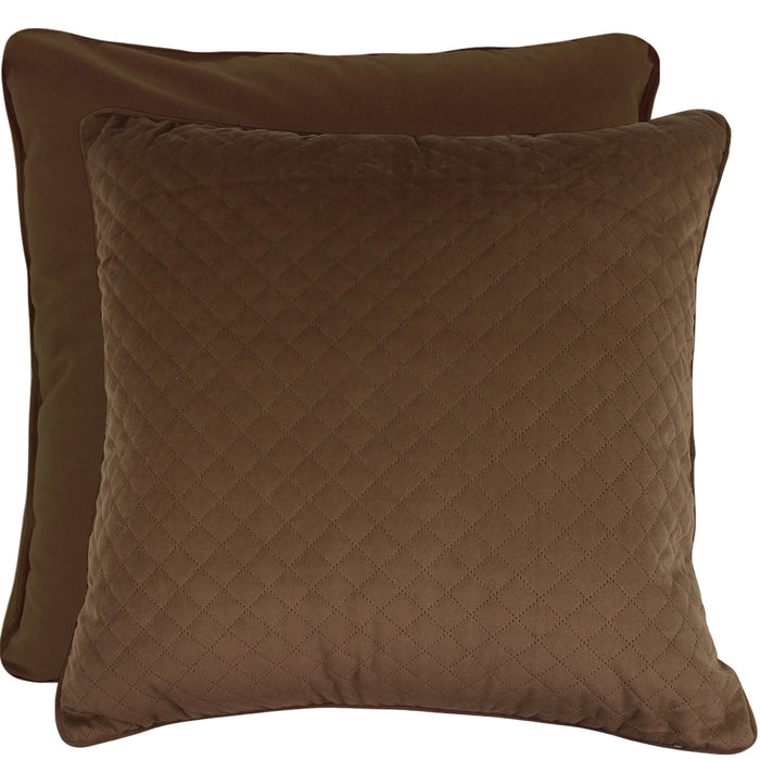 Diamond Velvet Cushion Mocha