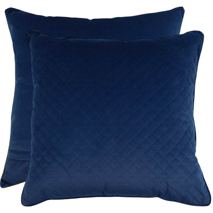 Diamond Velvet Cushion Navy