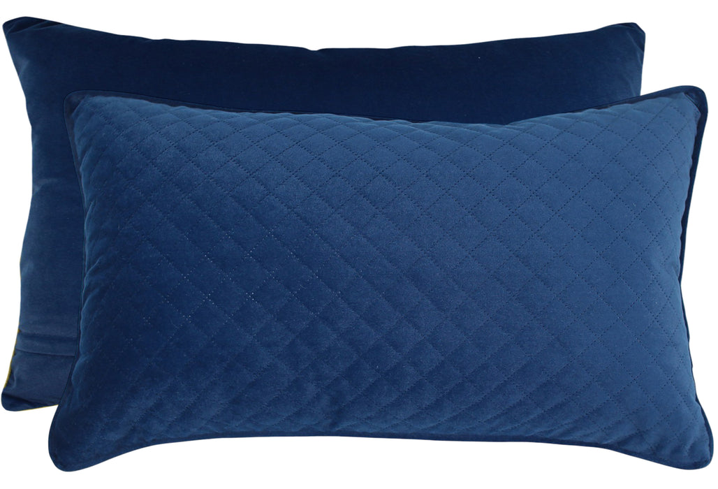 Diamond Velvet Cushion Navy