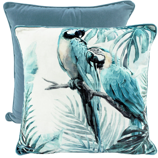 Macaws Velvet Cushion