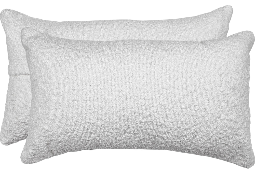Chenille Cushion White