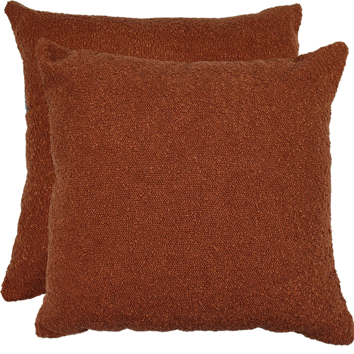 Chenille Cushion Rust