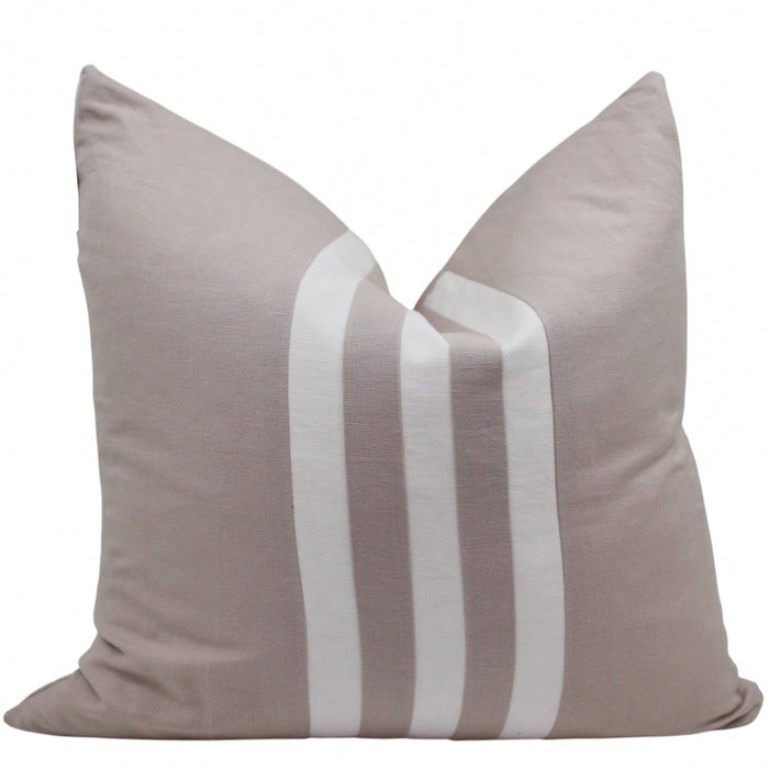Quill Cotton/Linen Cushion Feather Filled Natural