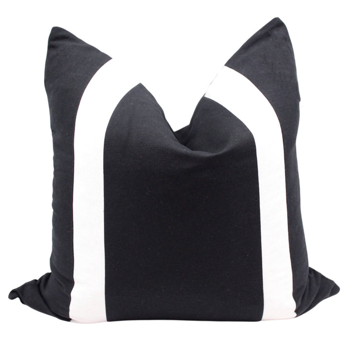 Jinx Cotton/Linen Cushion Feather Filled Black